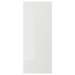 RINGHULT Door, high-gloss light grey, 40x100 cm