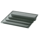 VISSLAÅN Hanging tray, grey, 36x31 cm