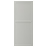 LERHYTTAN Door, light grey, 60x140 cm