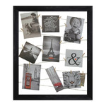 Collage Frame for Photos 40 x 50 cm, string, black
