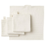 VÅGSJÖN Washcloth, white, 30x30 cm