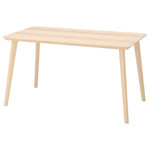 LISABO Table, ash veneer, 140x78 cm