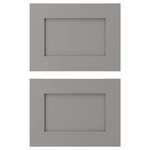 ENHET Drawer front, grey frame, 40x30 cm