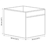 REGNBROMS Box, heart pattern/pink, 33x38x33 cm