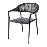 GoodHome Garden Chair Coline, black