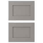 ENHET Drawer front, grey frame, 40x30 cm
