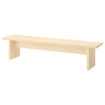 BERGSHYTTAN Bench, tinted effect birch veneer, 210x38 cm