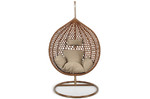 Hanging Cocoon Chair BALI, in-/outdoor, brown