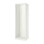 PAX Wardrobe frame, white, 75x58x236 cm