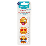 Removable Self-stick Notes Emoji 40mm, 3x 20pcs
