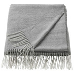 HOLMVI Throw, grey, 120x160 cm