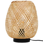 GoodHome Table Lamp Kasungu E27, natural/white
