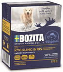 Bozita Dog Food with Chicken and Rice Chunks in Jelly 370g