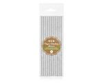 Paper Drinking Straws 12pcs, silver pattern