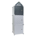 Modular Storage Solution for Children's Room Cubes 3, grey