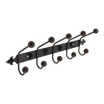 Rack with 5 Hooks, black