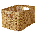 TRUMMIS Basket, handmade rattan, 25x35x20 cm