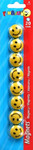 Magnets Smiley 20mm 8pcs, random colours