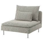 SÖDERHAMN Cover for 1-seat section, Viarp beige/brown