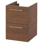 GODMORGON Wash-stand with 2 drawers, brown stained ash effect, 40x47x58 cm