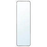 LINDBYN Mirror, black, 40x130 cm