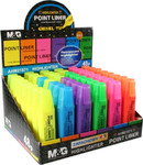 Point Liner Highlighter 6 Colours 48pcs