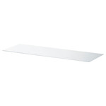 BESTÅ Top panel, glass/white, 120x40 cm