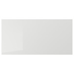 RINGHULT Drawer front, high-gloss light grey, 80x40 cm