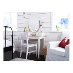 HEMNES Dressing table with mirror, white