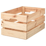 KNAGGLIG Box, pine, 46x31x25 cm