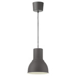HEKTAR Pendant lamp, dark grey, 22 cm
