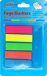 Self-stick Page Markers 12x45mm, 5 Colours