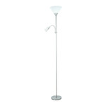 Floor Lamp E27 E14, silver