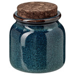 BRUGDHAJ Jar with lid, blue, 0.3 l