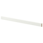 FÖRBÄTTRA Rounded deco strip/moulding, white, 221 cm