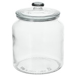 VARDAGEN Jar with lid, clear glass, 1.9 l