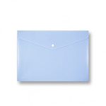 Document Wallet Plastic Folder PP A5, pastel blue