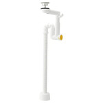 RÄNNILEN Water trap w flexible pipe, 1 bowl