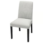 BERGMUND Chair, black, Orrsta light grey