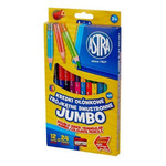 Astra Triangular Double-sided Coloured Pencils Jumbo 24pcs 48 Colours