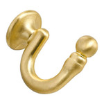 Curtain Drapery Tieback Hook Mini, brass