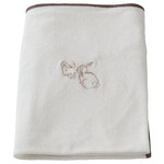 VÄDRA Cover for babycare mat, rabbit/white, 74x80 cm
