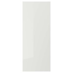 RINGHULT Door, high-gloss light grey, 40x100 cm