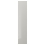 FARDAL Door, high-gloss light grey, 50x229 cm