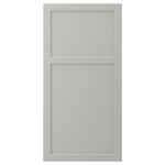 LERHYTTAN Door, light grey, 60x120 cm