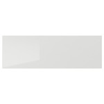 RINGHULT Drawer front, high-gloss light grey, 60x20 cm