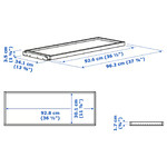 KOMPLEMENT Pull-out tray, white, 100x35 cm