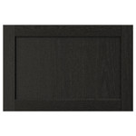 LERHYTTAN Door, black stained, 60x40 cm