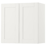 SMÅSTAD Wall cabinet, white with frame, with 1 shelf, 60x30x60 cm