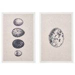 BJÖRNAMO Art print on hollow wood, eggs, 20x30 cm, 2 pack